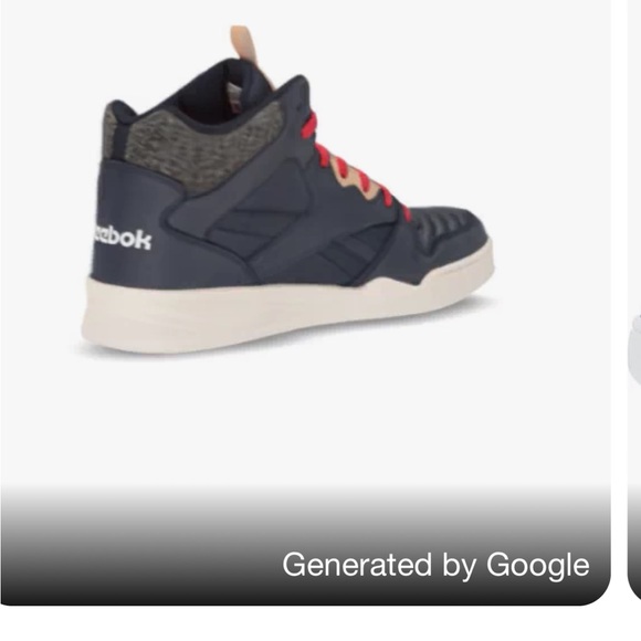 NWT Mens Reebok Royal basketball Hi Tops sneakers NEW size 10 Navy Red - Picture 5 of 5